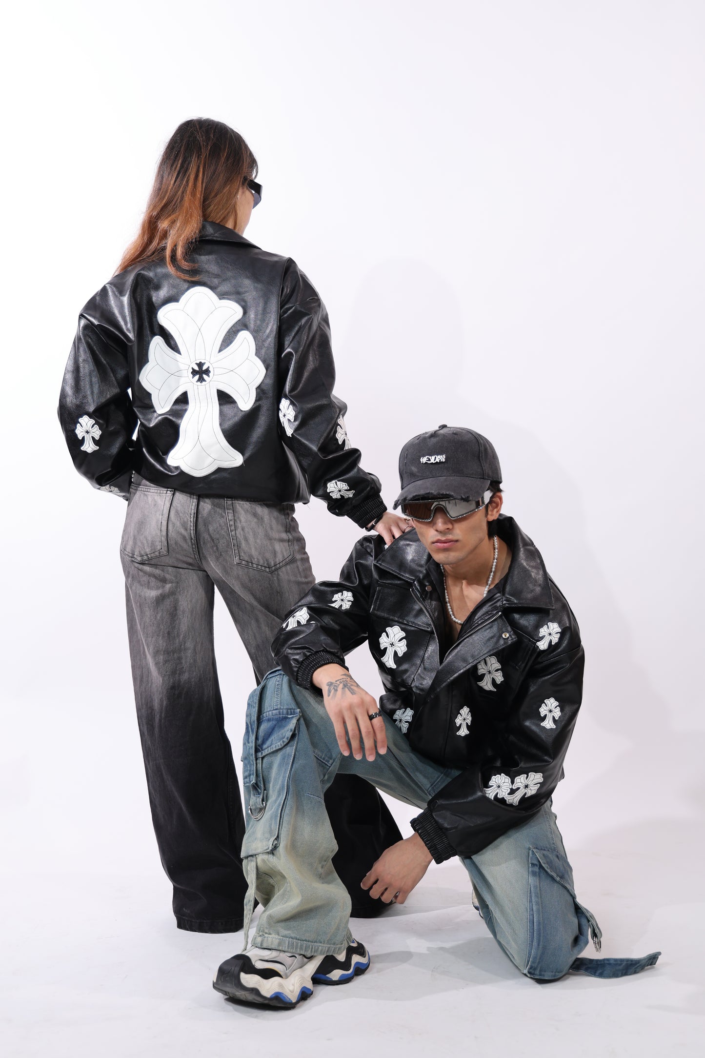 Chrome Hearts Leather Black Jacket