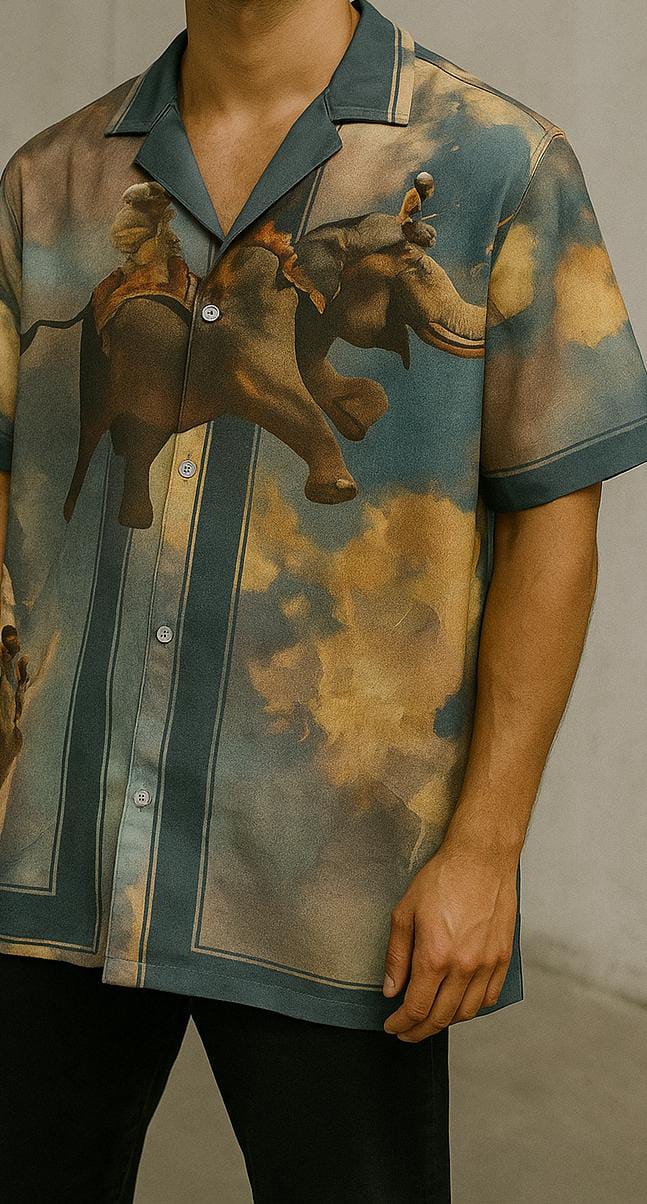 ELEPHANT PRINT SHIRT