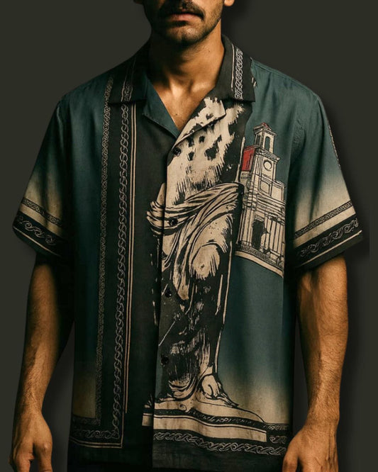 ROMAN PRINT SHIRT