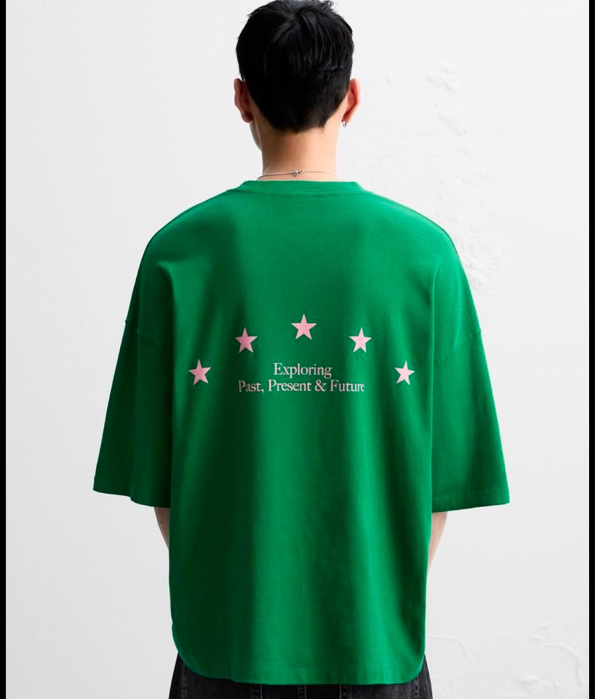 Emerald Green Oversized Streetwear Tee