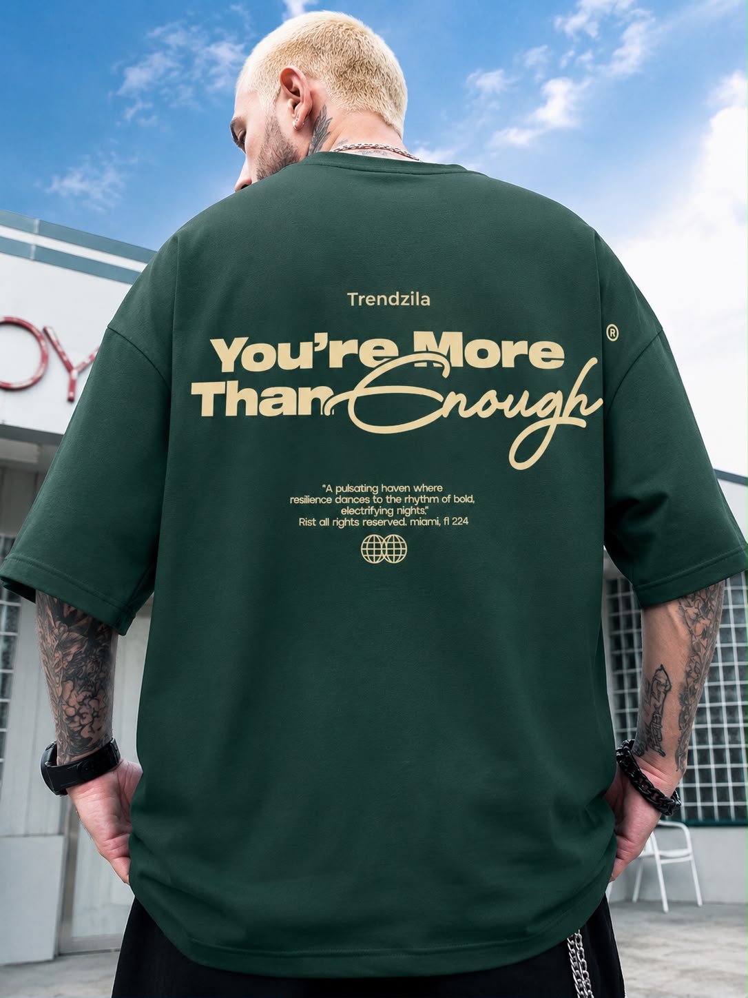 Essential Oversized Tee – Green