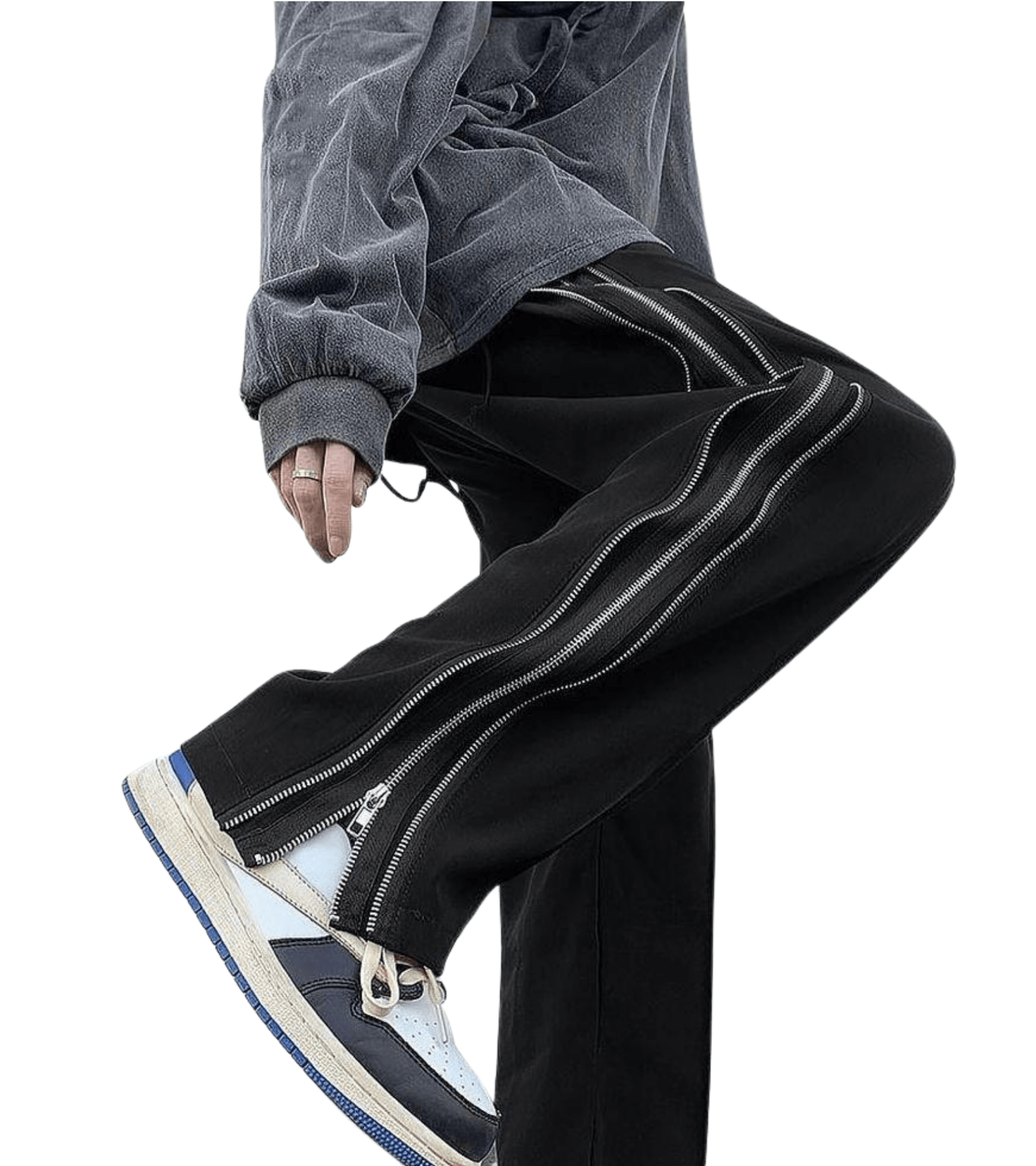 Wide Leg Zipper Jogger 2