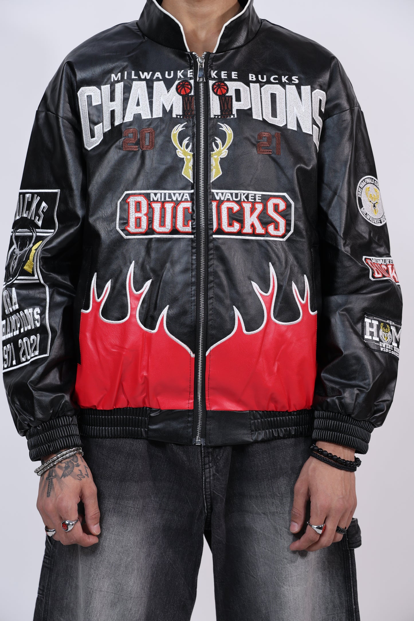 Champions Bucks Leather Jacket