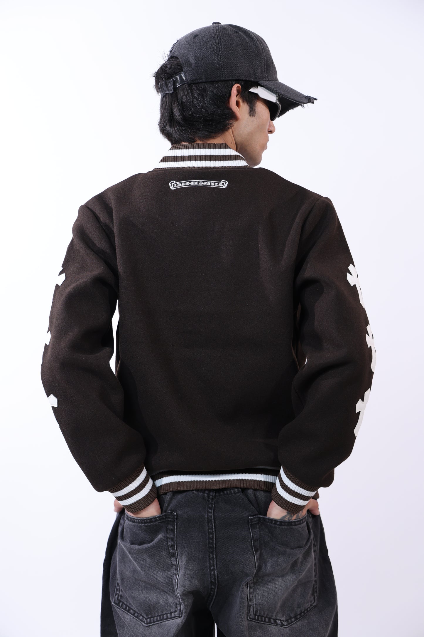 Chrome Hearts Varsity Brown Jacket