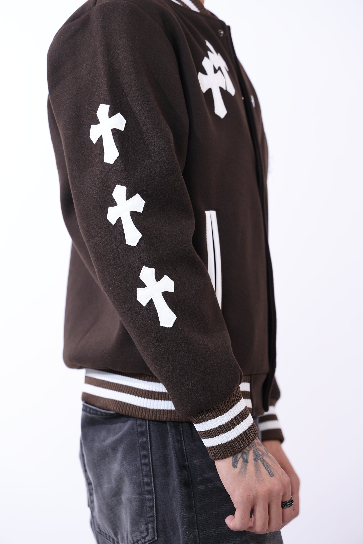 Chrome Hearts Varsity Brown Jacket