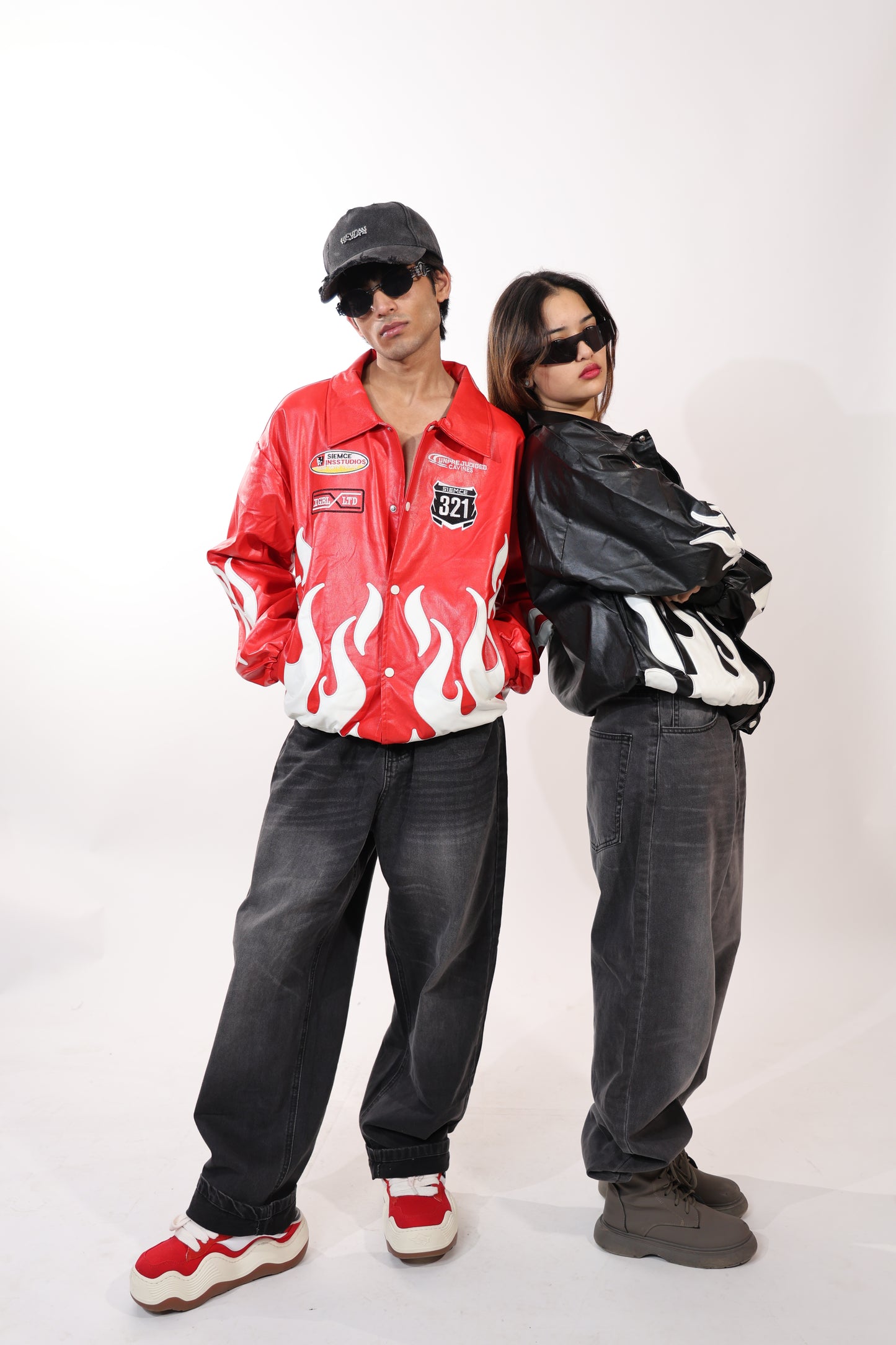 Flamewave Bomber Red Jacket