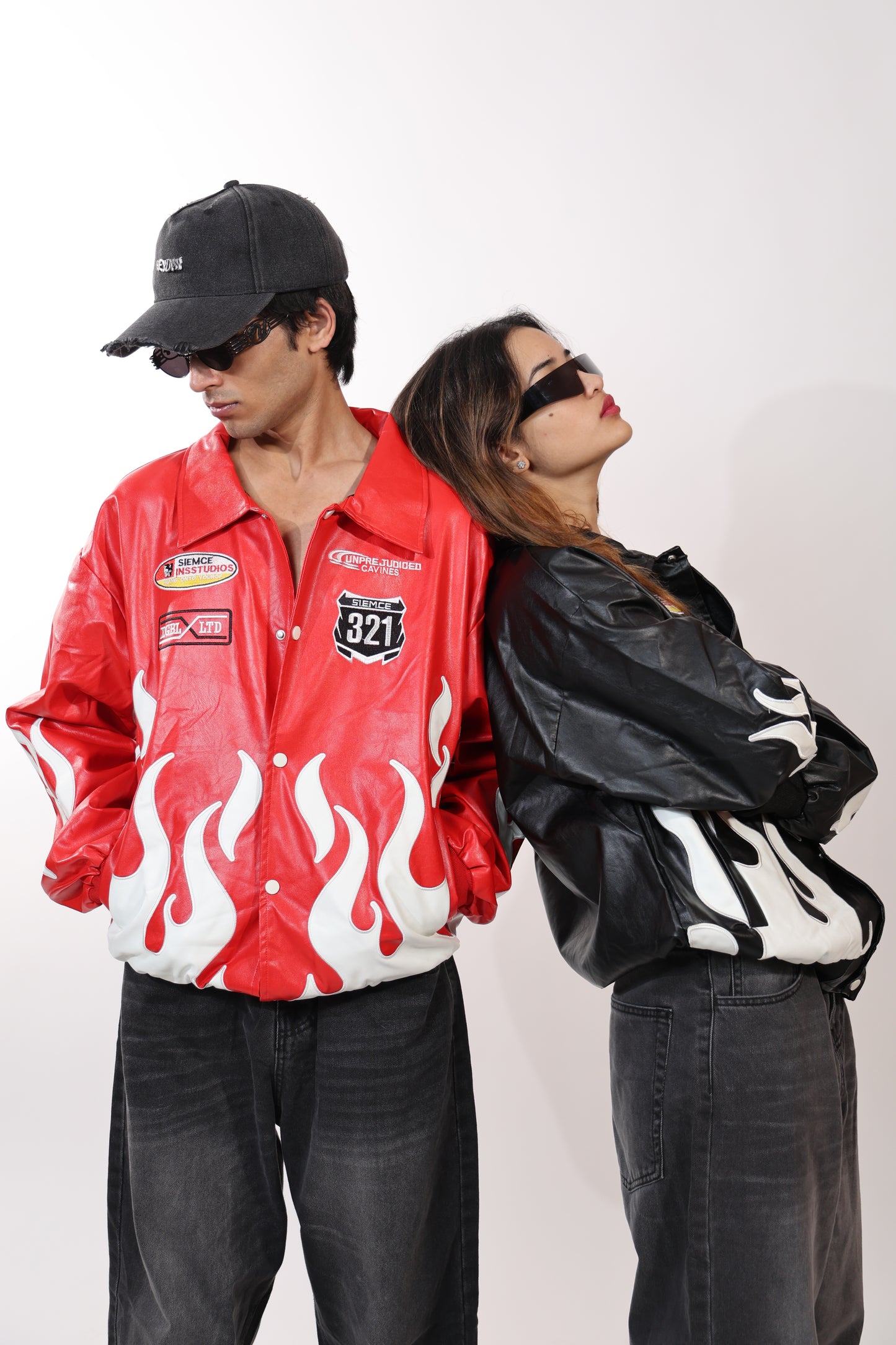 Flamewave Bomber Red Jacket