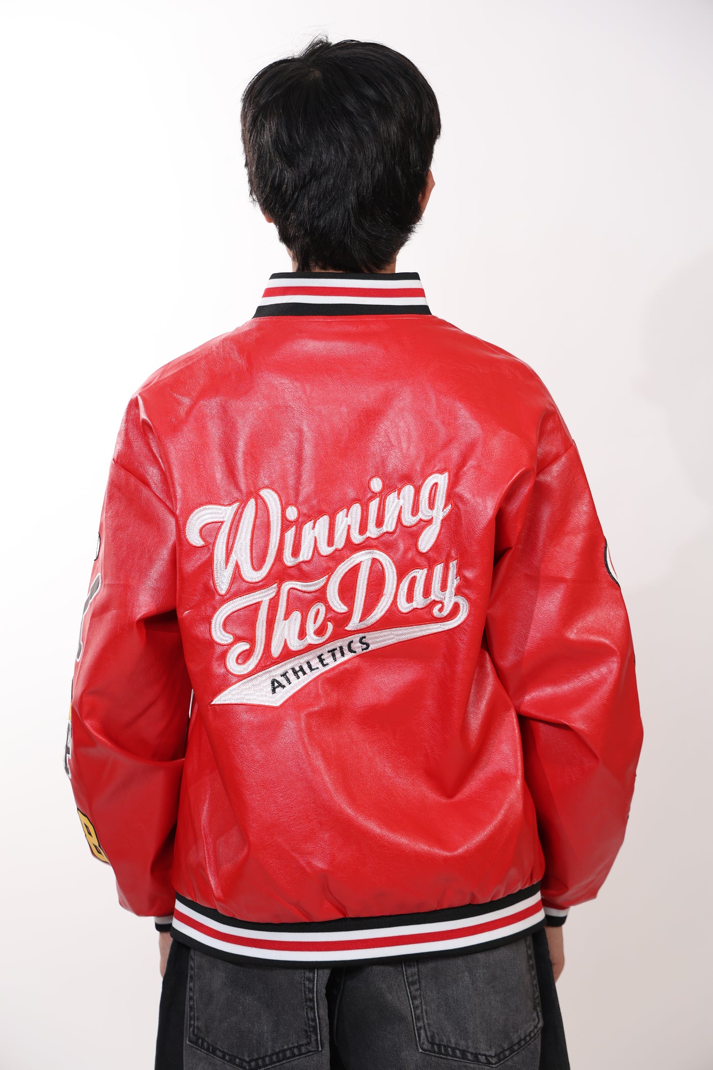 CPN 1919 Athletics Red Leather Jacket