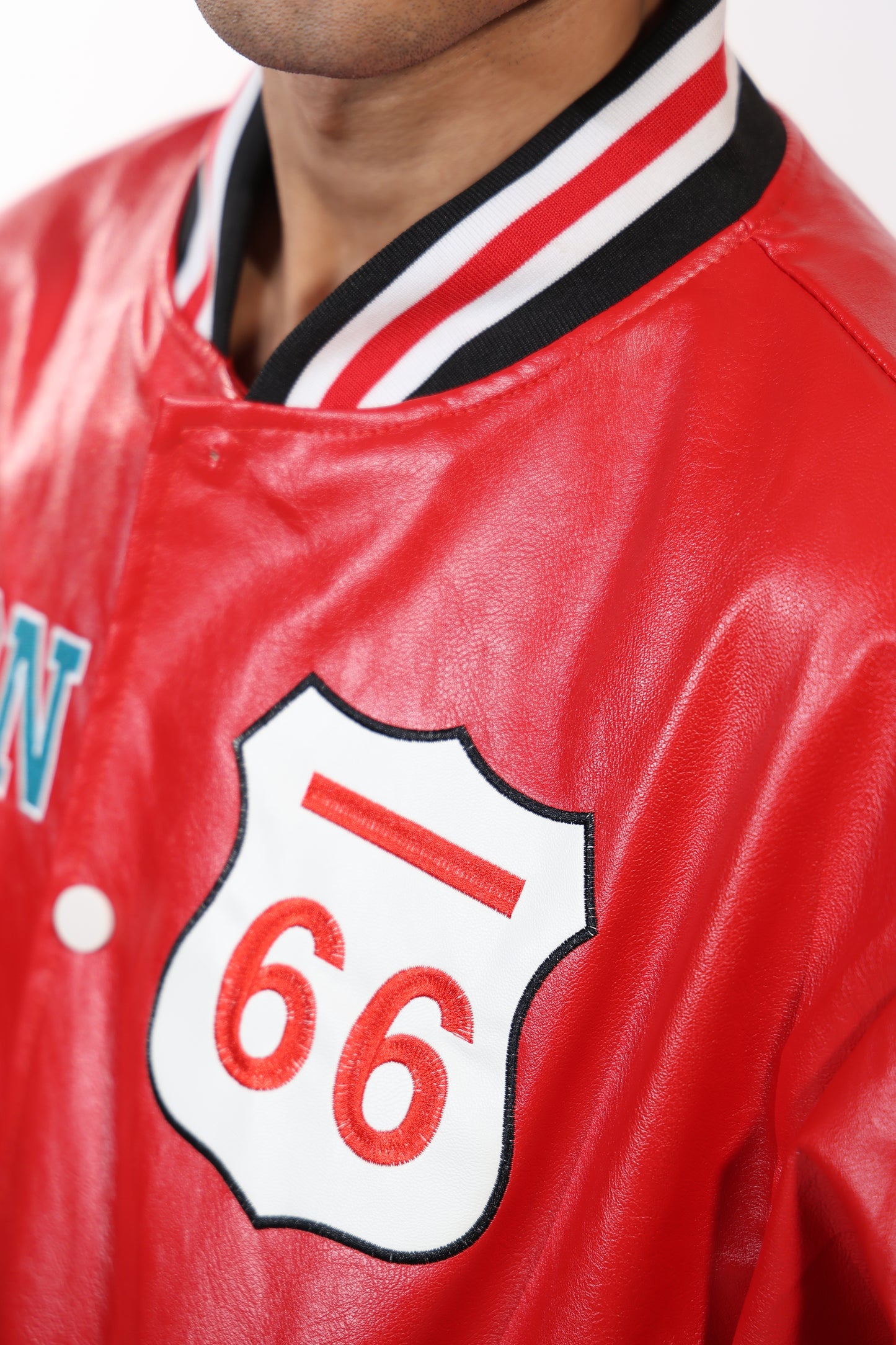 CPN 1919 Athletics Red Leather Jacket