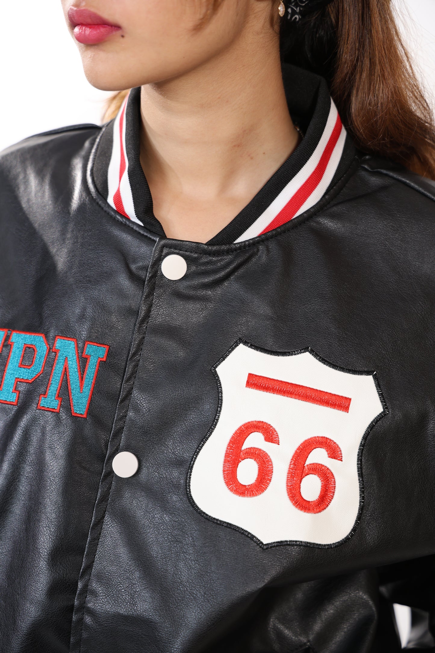 CPN 1919 Athletics Black Leather Jacket