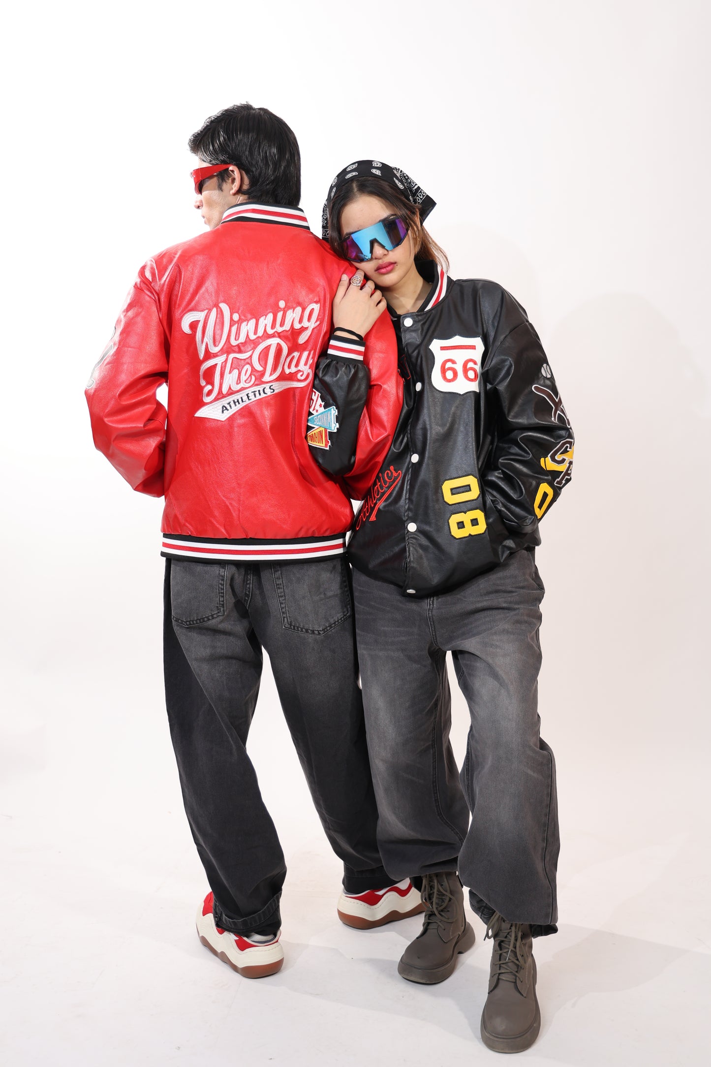 CPN 1919 Athletics Red Leather Jacket