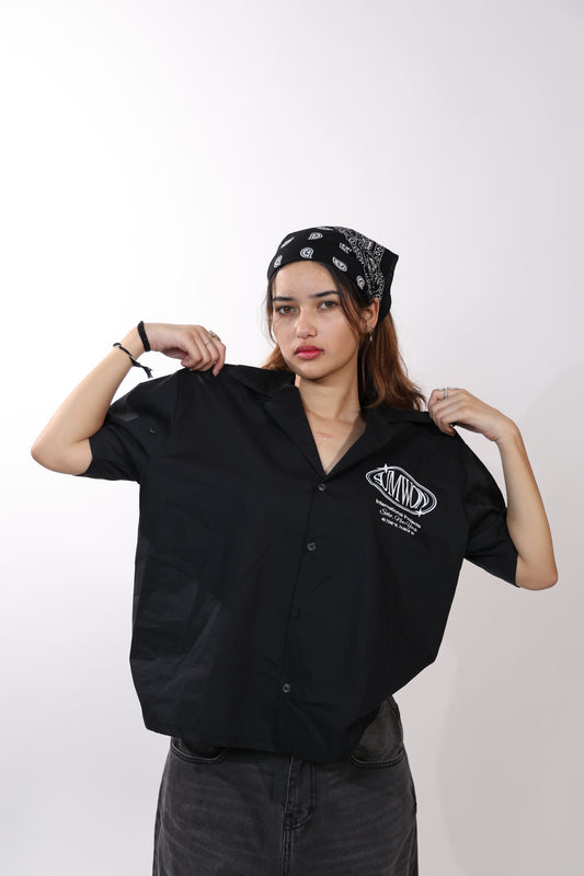 Sumwon International Records Crop Shirt