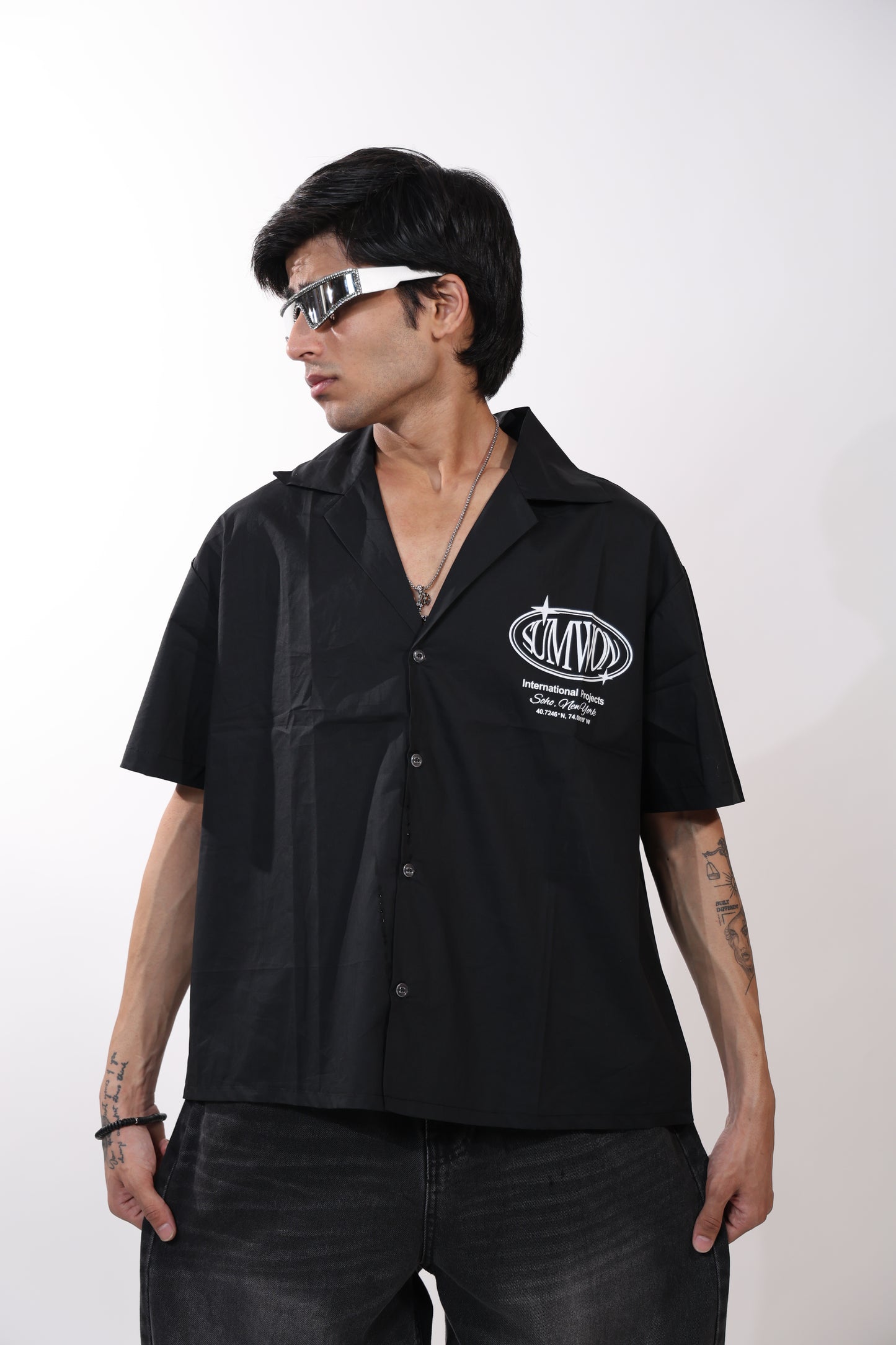 Sumwon International Records Crop Shirt
