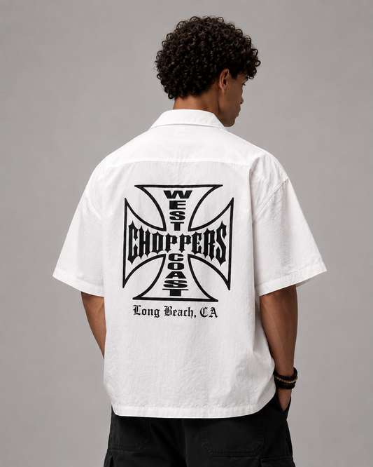 Coastal Cross Cotton Relaxed Fit Streetwear Shirt