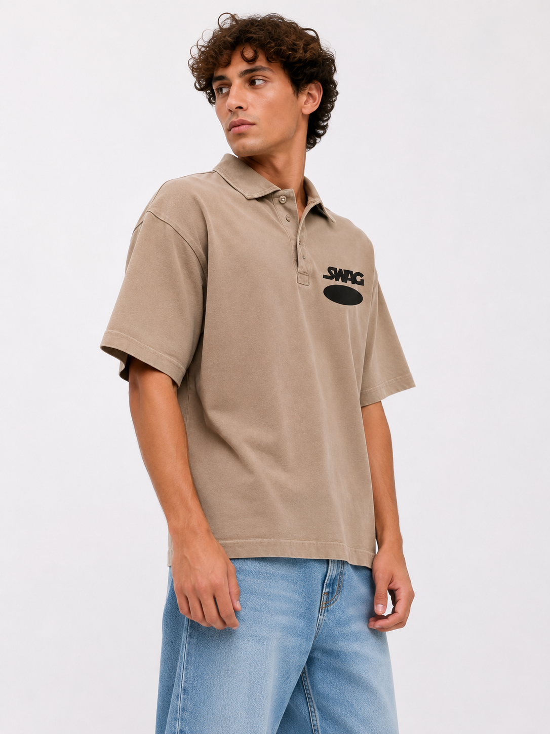 Trendzila Heritage Wash Graphic Polo