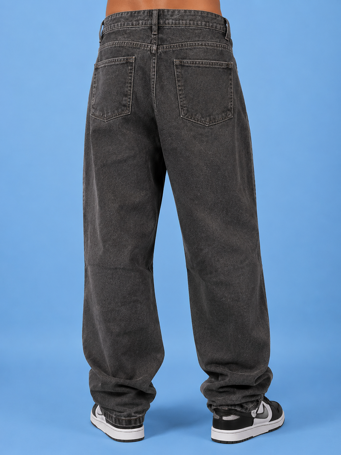 Ash Grey Baggy Jeans