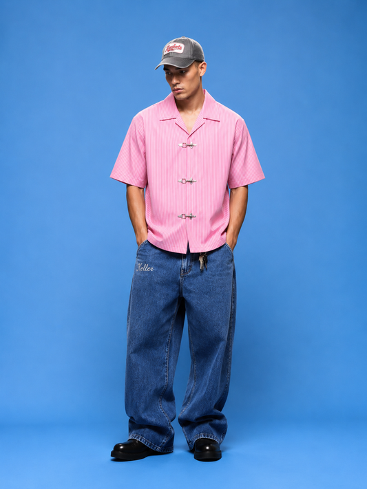 Pink Havana Cuban Shirt