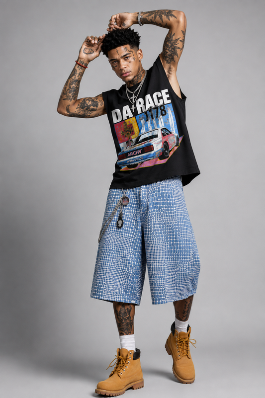 JORDS Print Relaxed Denim