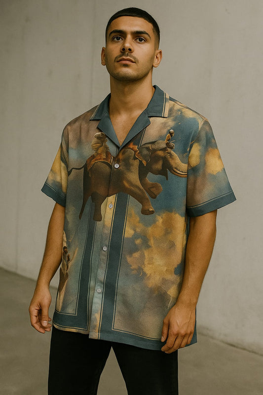 ELEPHANT PRINT SHIRT