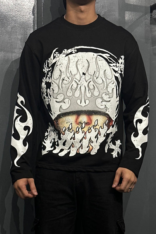 FLAME SAINT PRINT T-SHIRT
