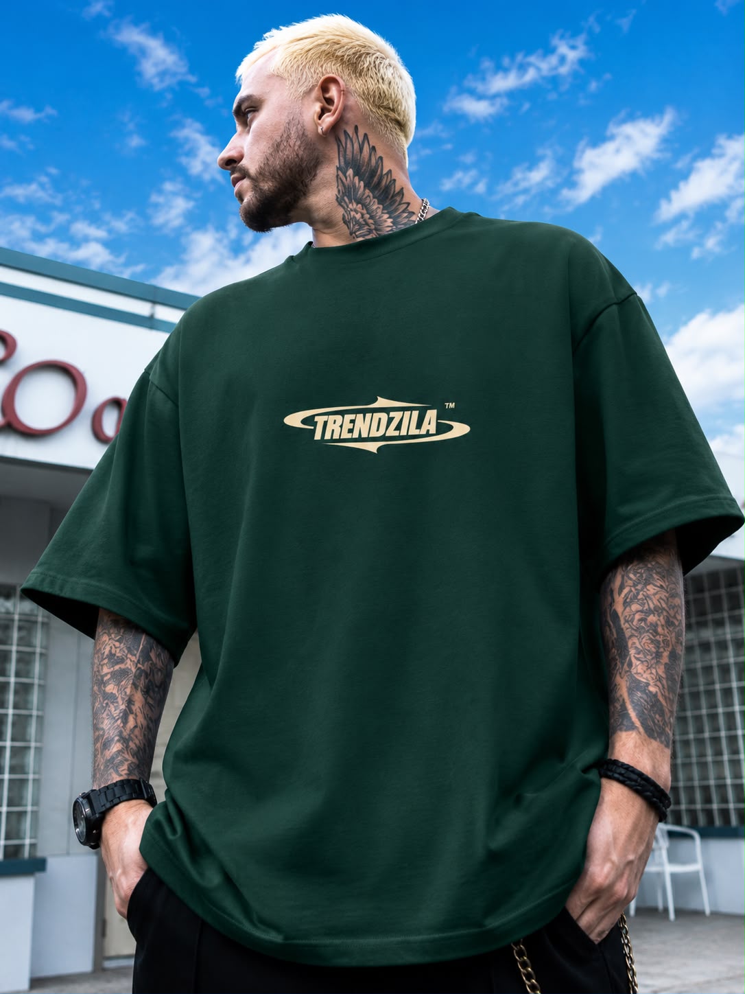 Essential Oversized Tee – Green