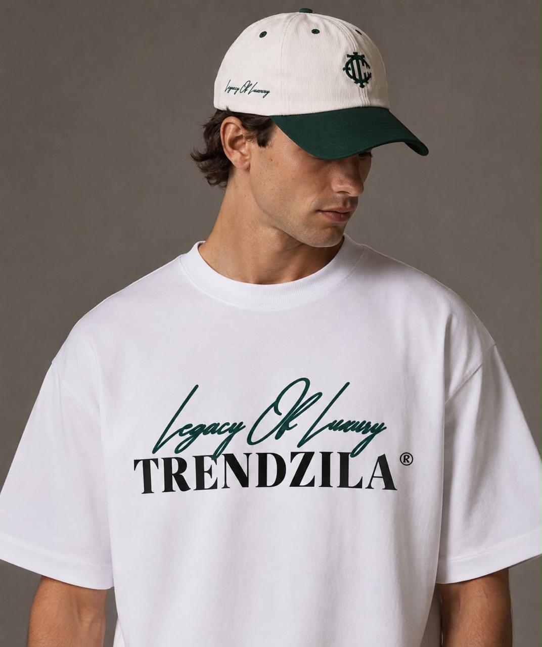 Classic Graphic Oversized Tee – White