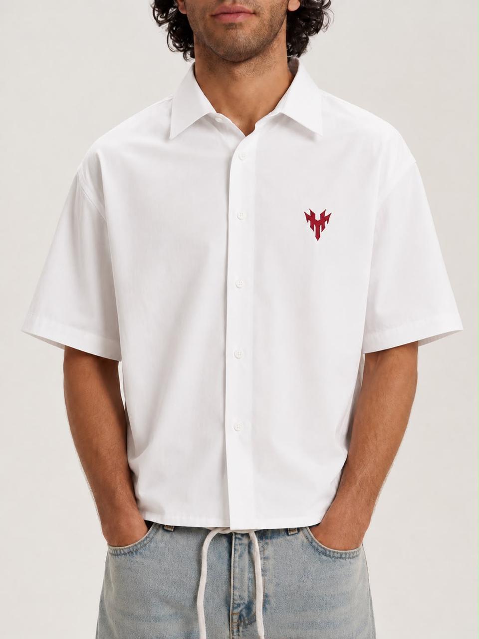 Riviera Camp Collar Shirt – White