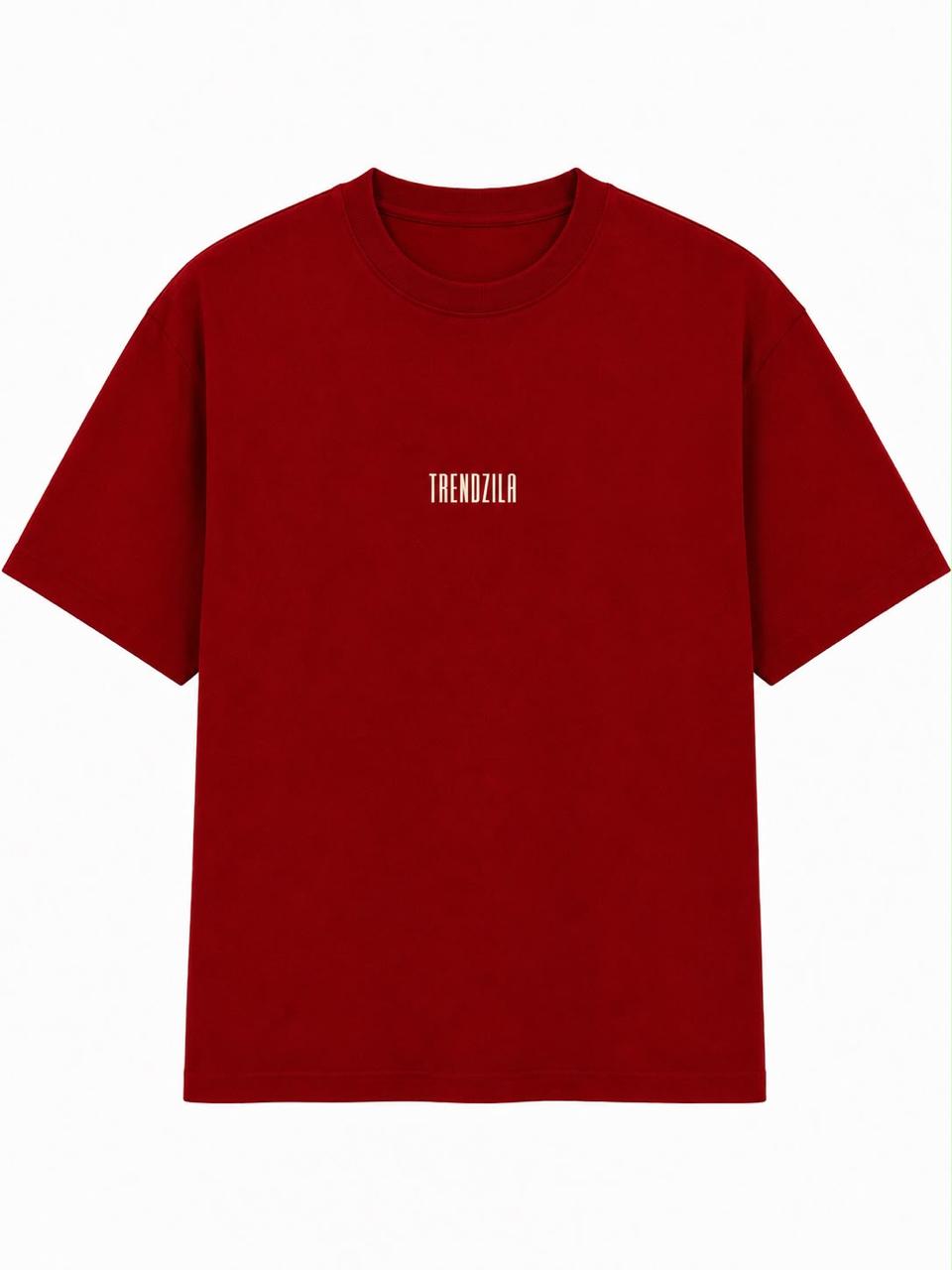 Icon Oversized T-Shirt – Crimson Red
