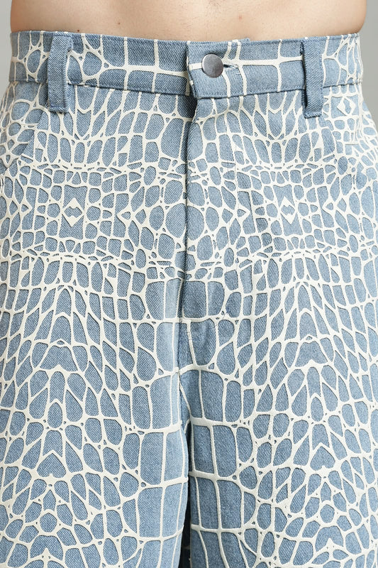 JORDS Print Relaxed Denim
