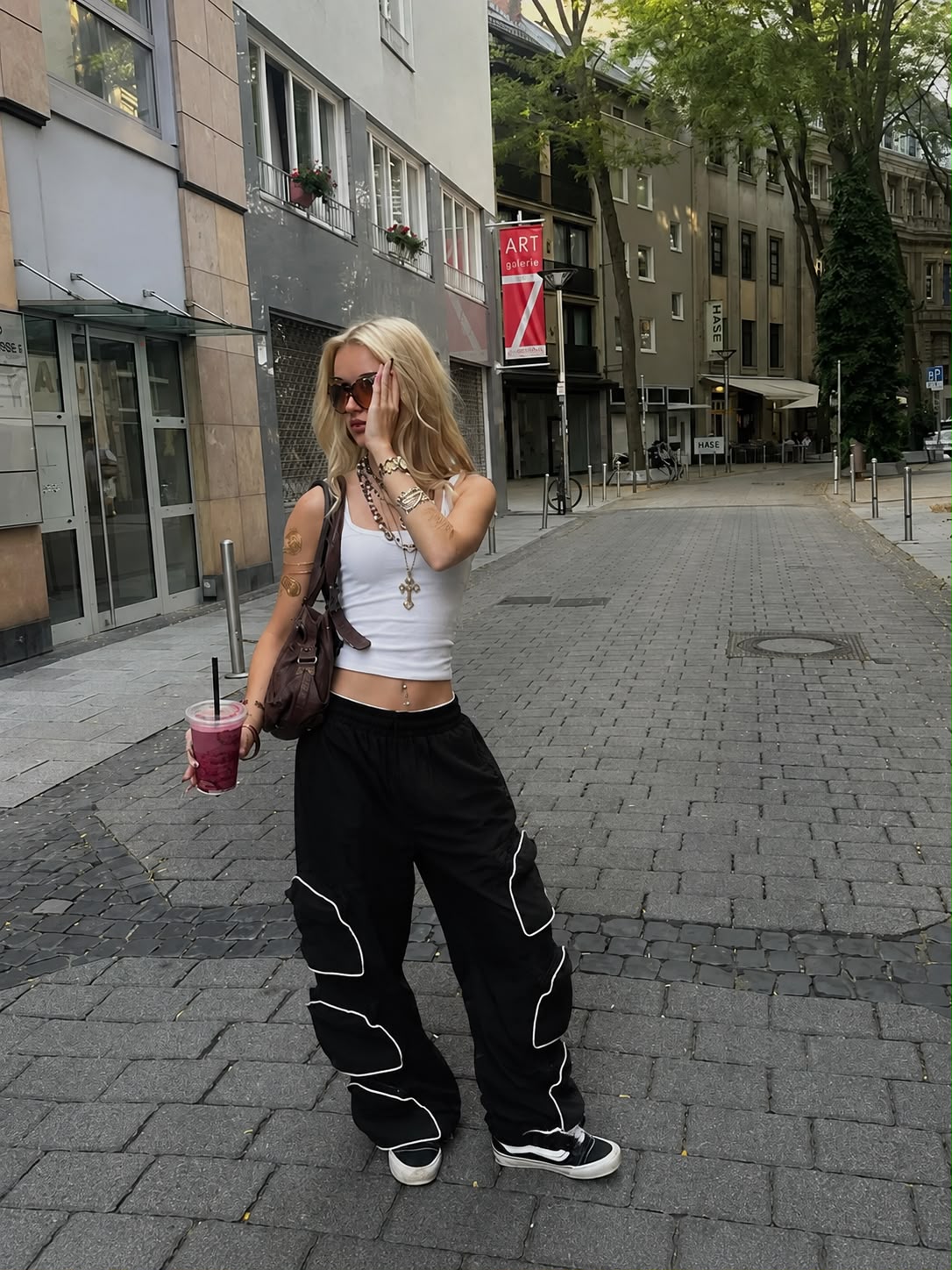 Trendzila Star Cargo Track Pants