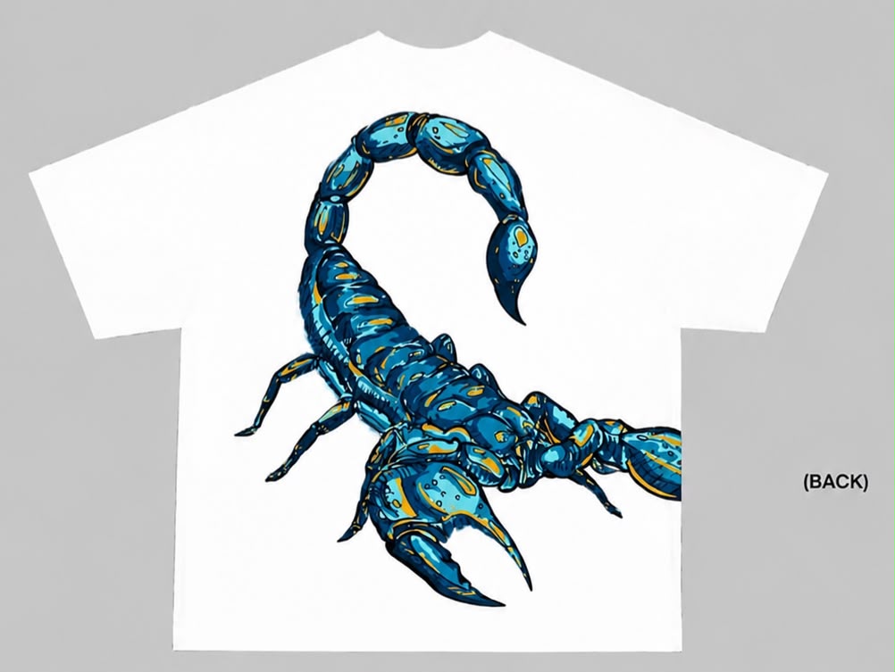 Classic Scorpion Print Oversized Tee