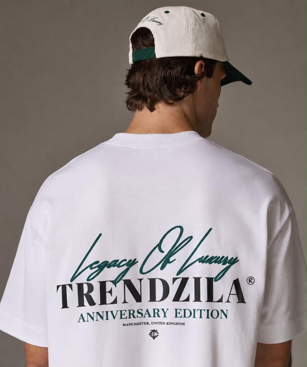Classic Graphic Oversized Tee – White
