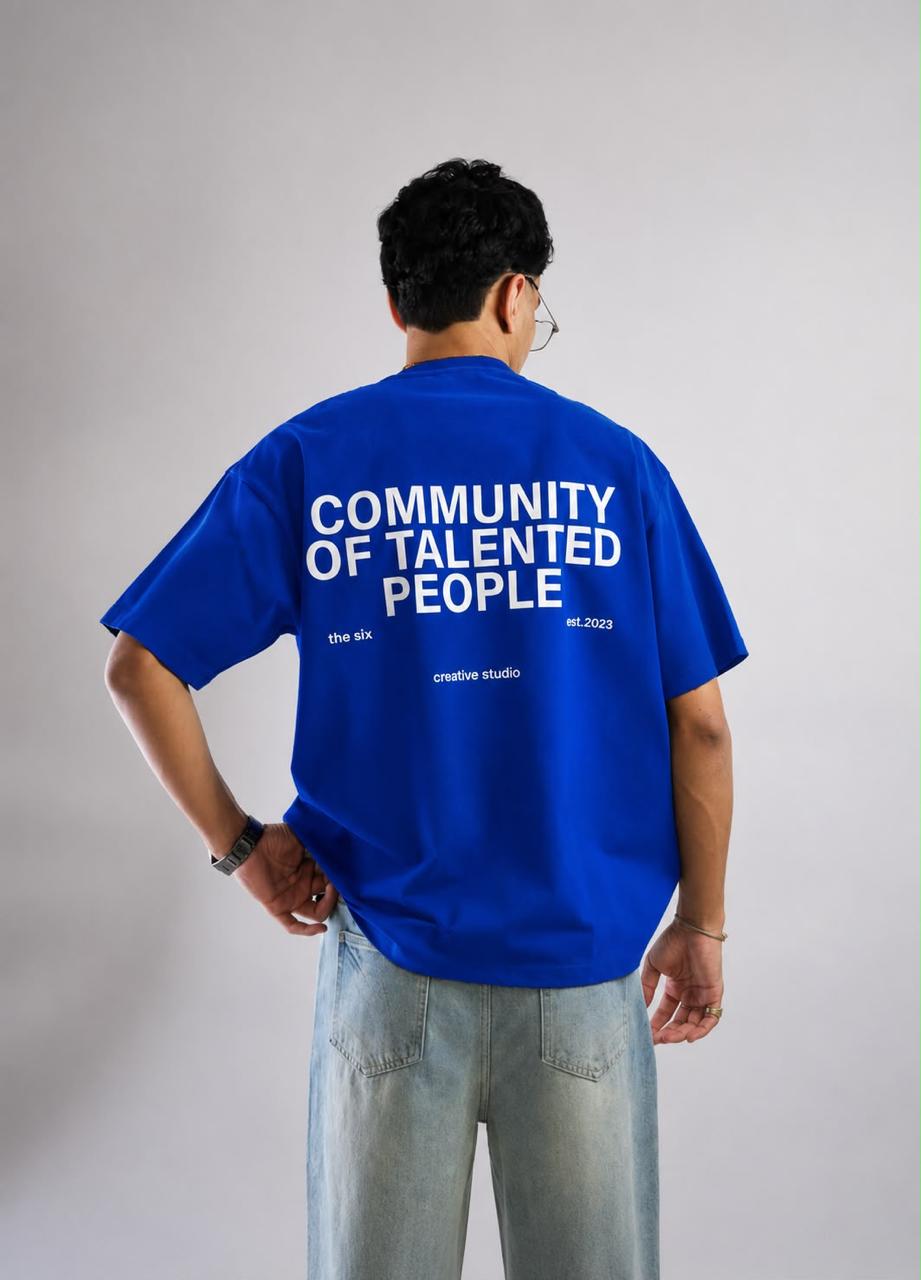 Classic Oversized T-Shirt – Royal Blue