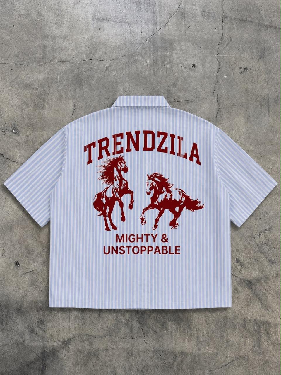 Resort Stripe Shirt – Sky Blue