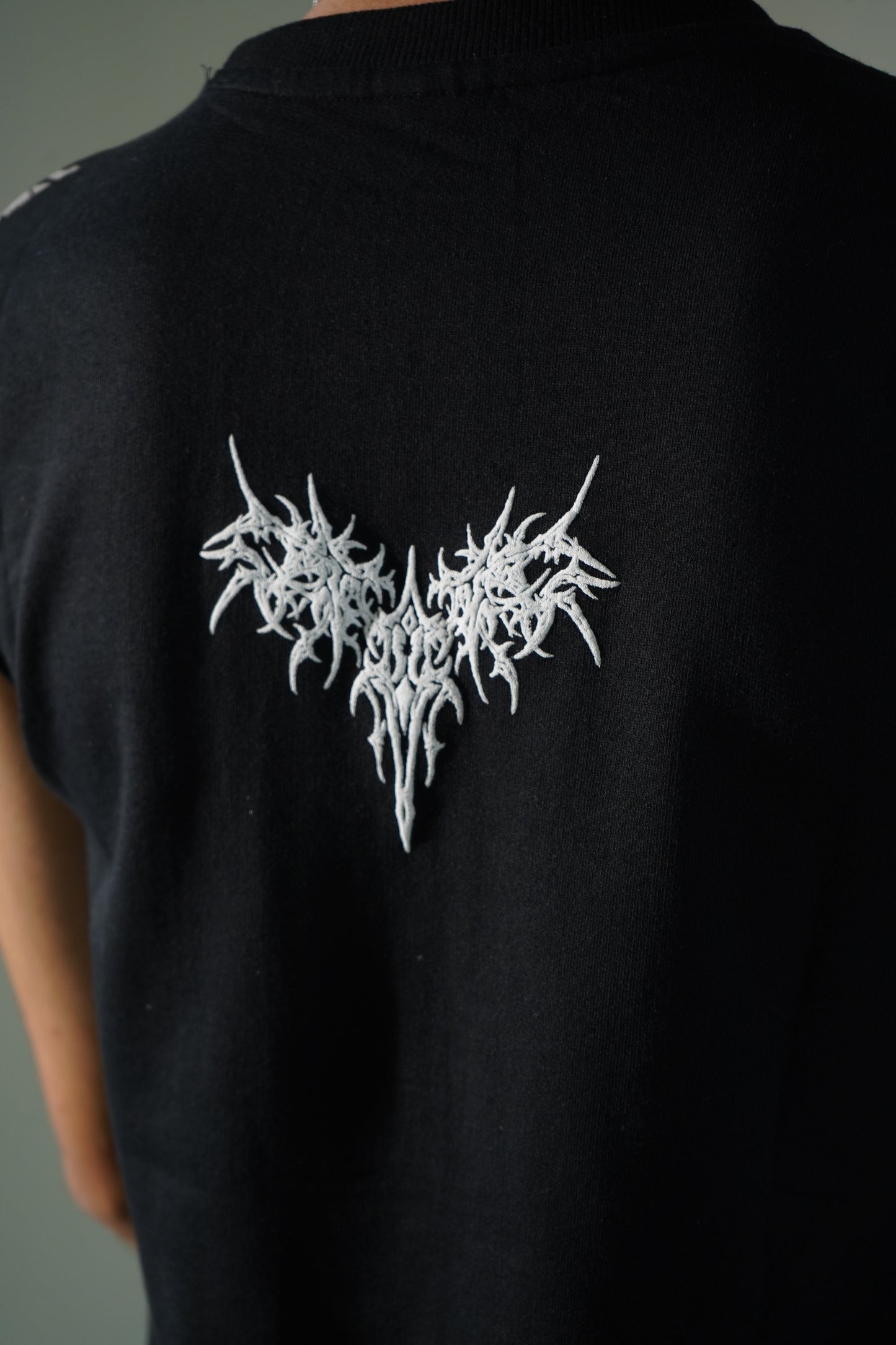 trible graphic cut off tee
